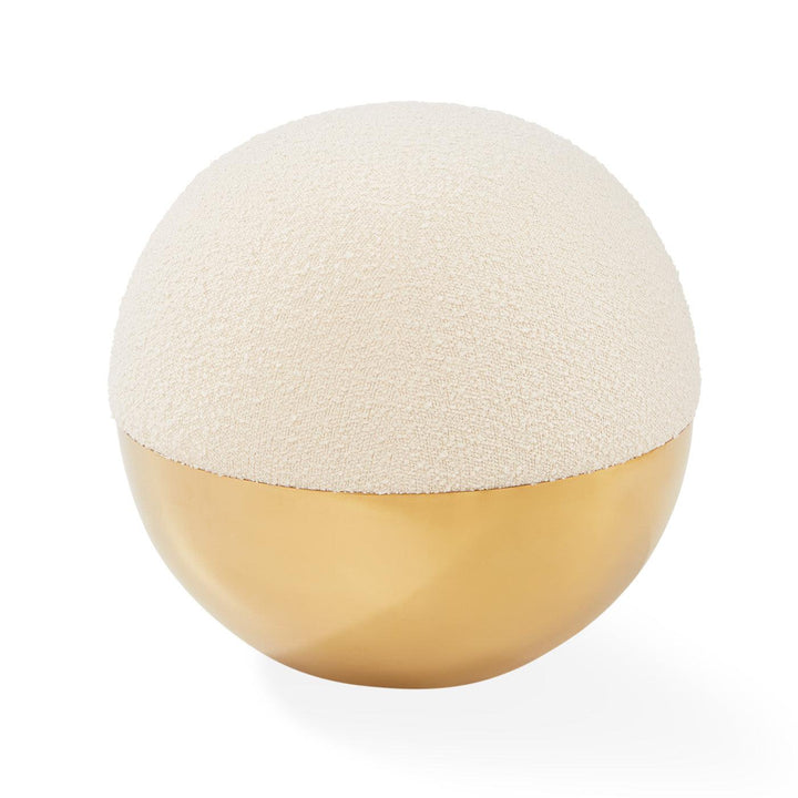 Jonathan Adler Runder Hocker Pouf Alphaville | Olympus Ivory