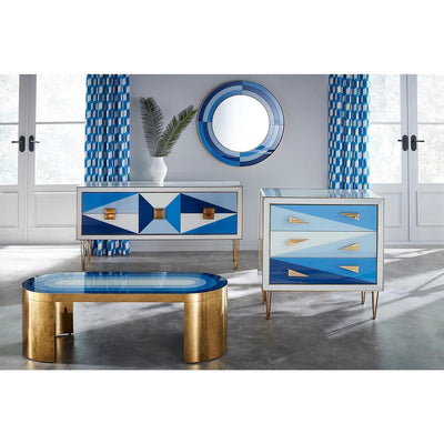 Jonathan Adler Runder Spiegel Harlequin