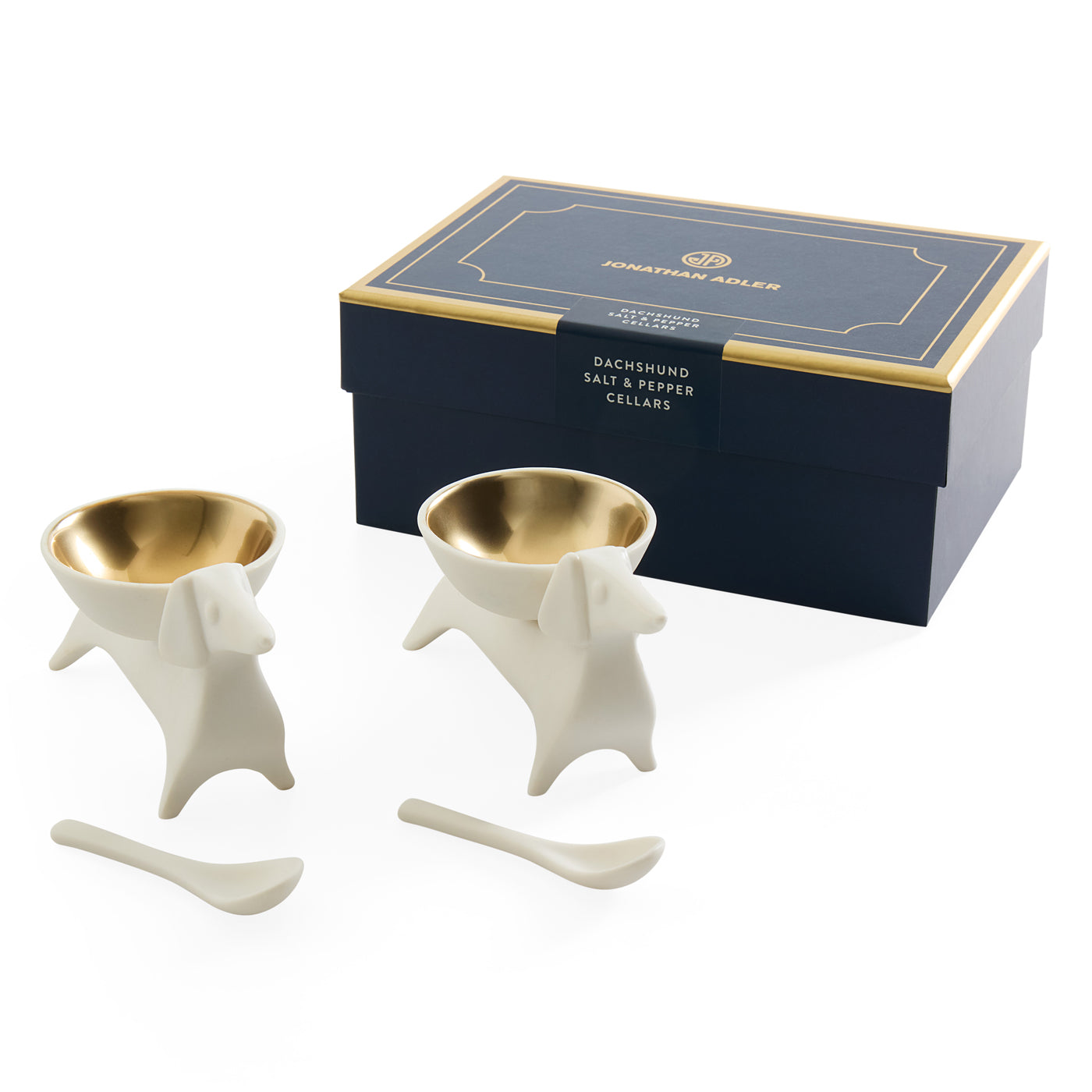 Jonathan Adler Salz- & Pfeffer Schälchen Dachshund