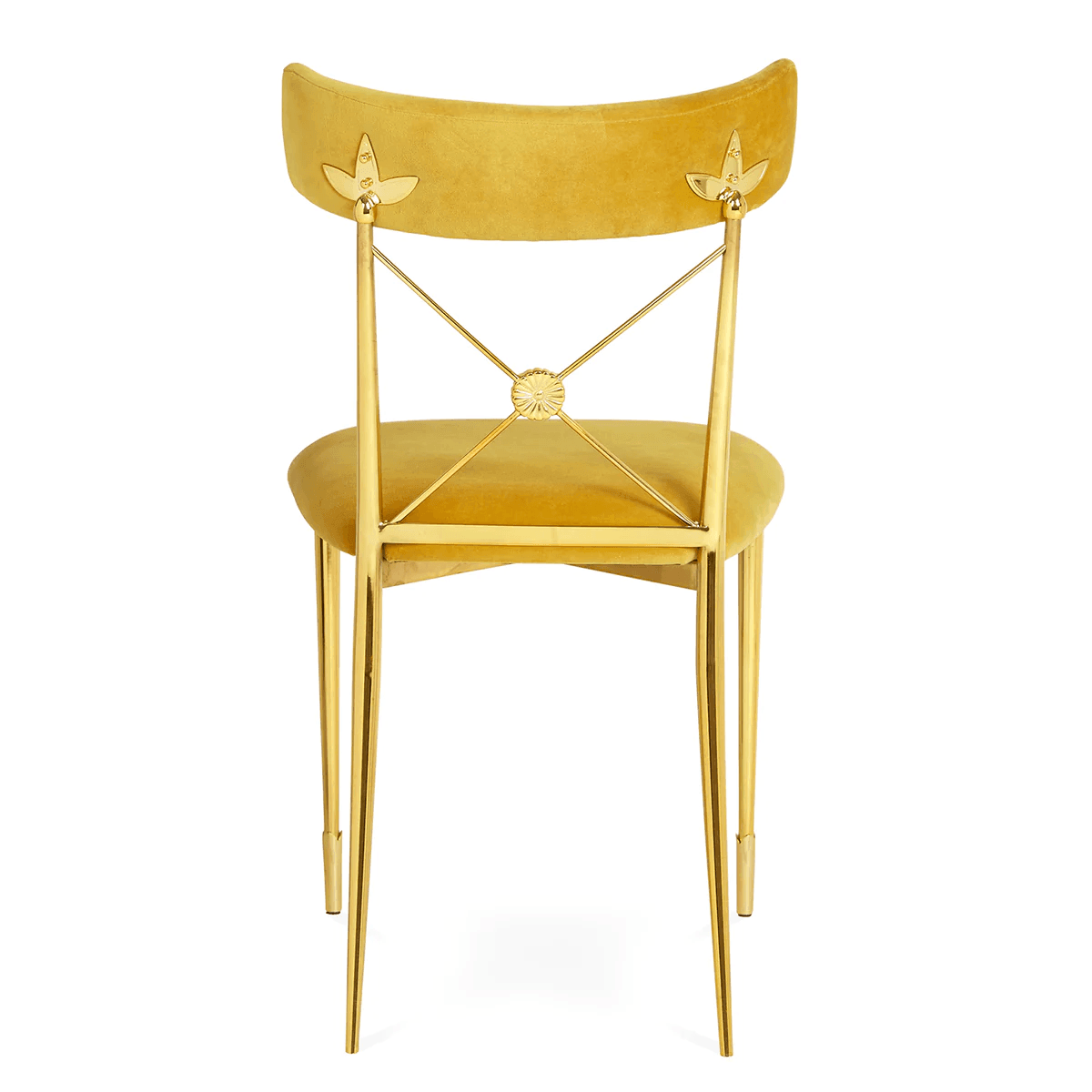 Jonathan Adler Samt-Esszimmerstuhl Rider | Rialto Gold