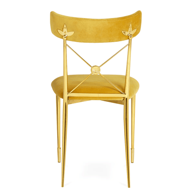 Jonathan Adler Samt-Esszimmerstuhl Rider | Rialto Gold