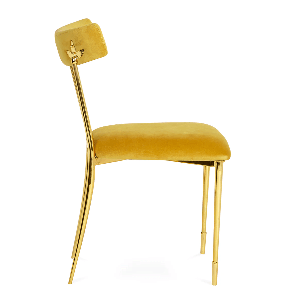 Jonathan Adler Samt-Esszimmerstuhl Rider | Rialto Gold