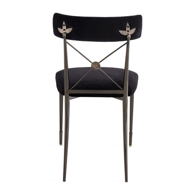 Jonathan Adler Samt-Esszimmerstuhl Rider | Rialto Midnight