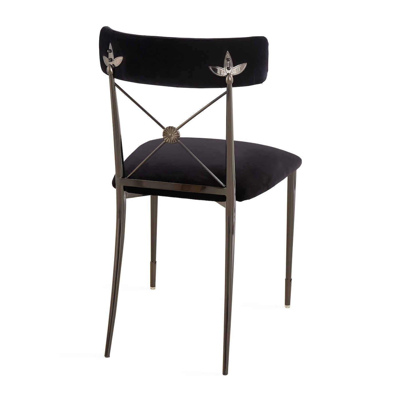 Jonathan Adler Samt-Esszimmerstuhl Rider | Rialto Midnight