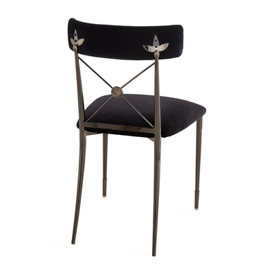 Jonathan Adler Samt-Esszimmerstuhl Rider | Rialto Midnight