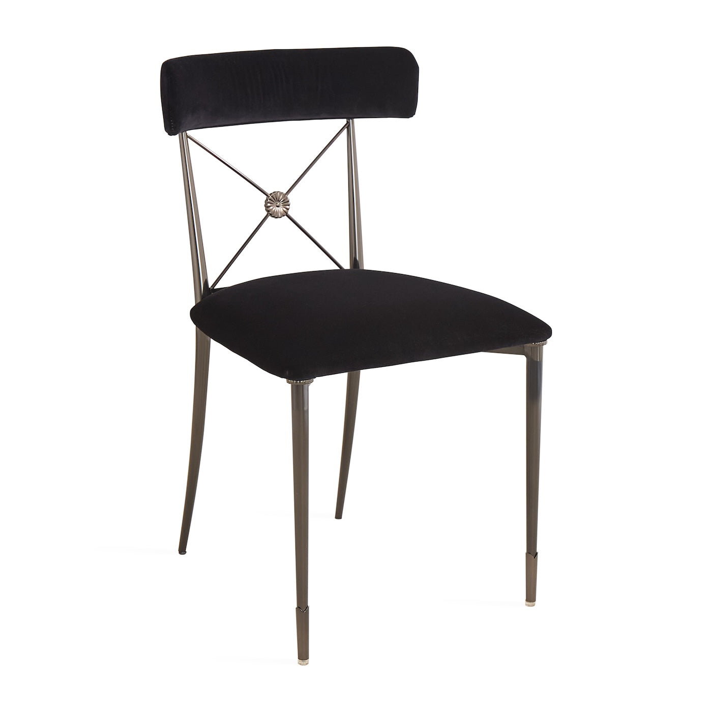 Jonathan Adler Samt-Esszimmerstuhl Rider | Rialto Midnight
