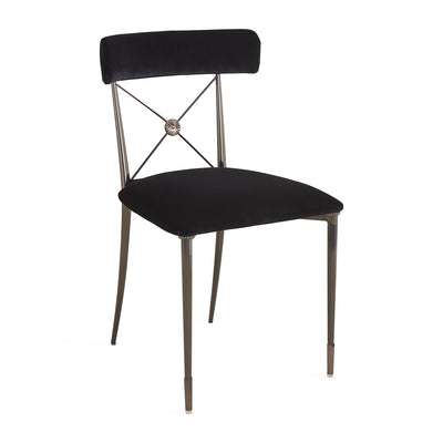 Jonathan Adler Samt-Esszimmerstuhl Rider | Rialto Midnight