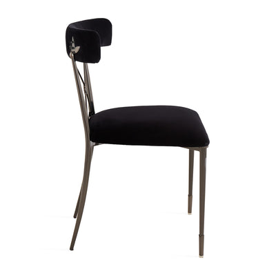 Jonathan Adler Samt-Esszimmerstuhl Rider | Rialto Midnight