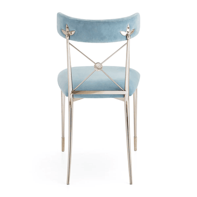 Jonathan Adler Samt-Esszimmerstuhl Rider | Rialto Sky