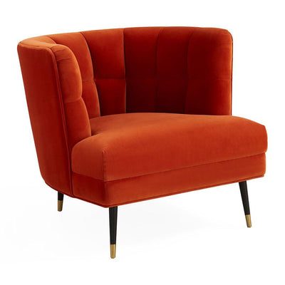 Jonathan Adler Samt-Sessel Draper | Varese Persimmon