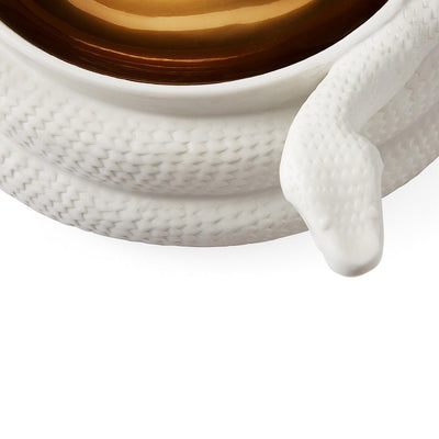 Jonathan Adler Schale Eden Accent Bowl | Mattweiß & Glänzend Gold