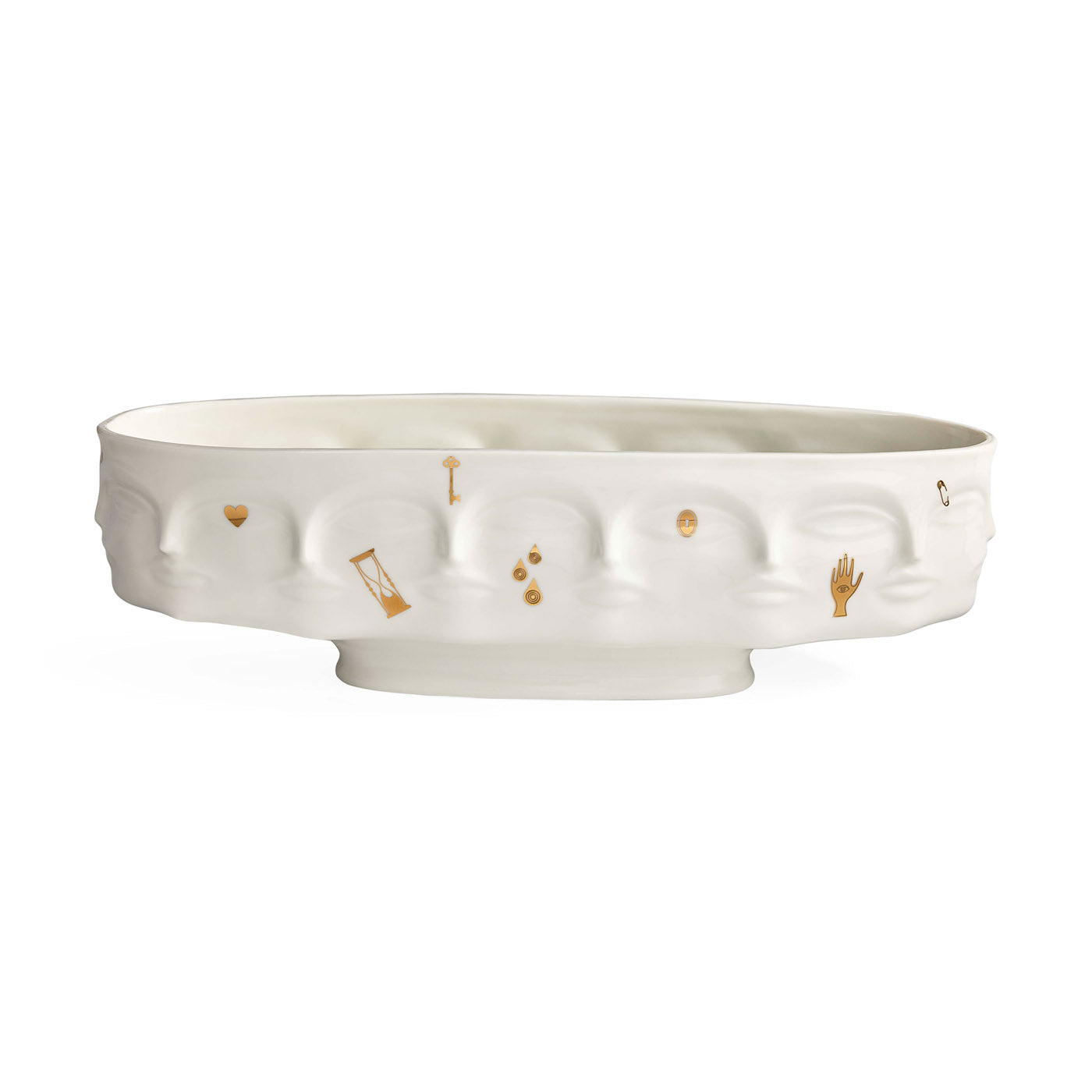 Jonathan Adler Schale Gilded Dora Maar Long Bowl | Gold Glänzend