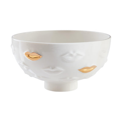 Jonathan Adler Schale Gilded Gala Bowl Lips | Gold Glänzend