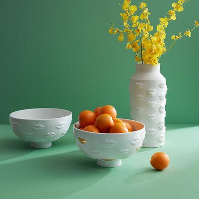 Jonathan Adler Schale Gilded Gala Bowl Lips | Gold Glänzend
