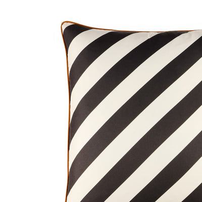 Jonathan Adler Seidenkissen Cabana Ivory & Schwarz | 40x40 cm