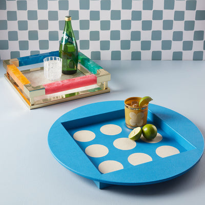 Jonathan Adler Servier- und Dekotablett Mustique Square Tray | Multi