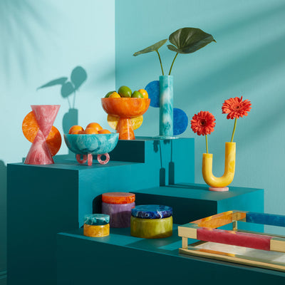 Jonathan Adler Servier- und Dekotablett Mustique Square Tray | Multi