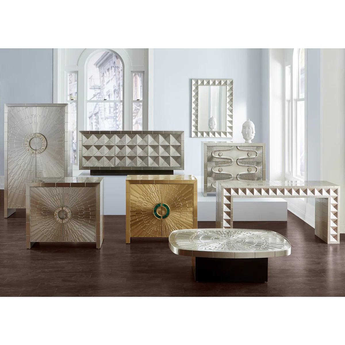 Jonathan Adler Sideboard Talitha 3-türig | Silber
