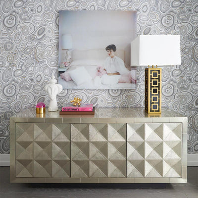 Jonathan Adler Sideboard Talitha 3-türig | Silber