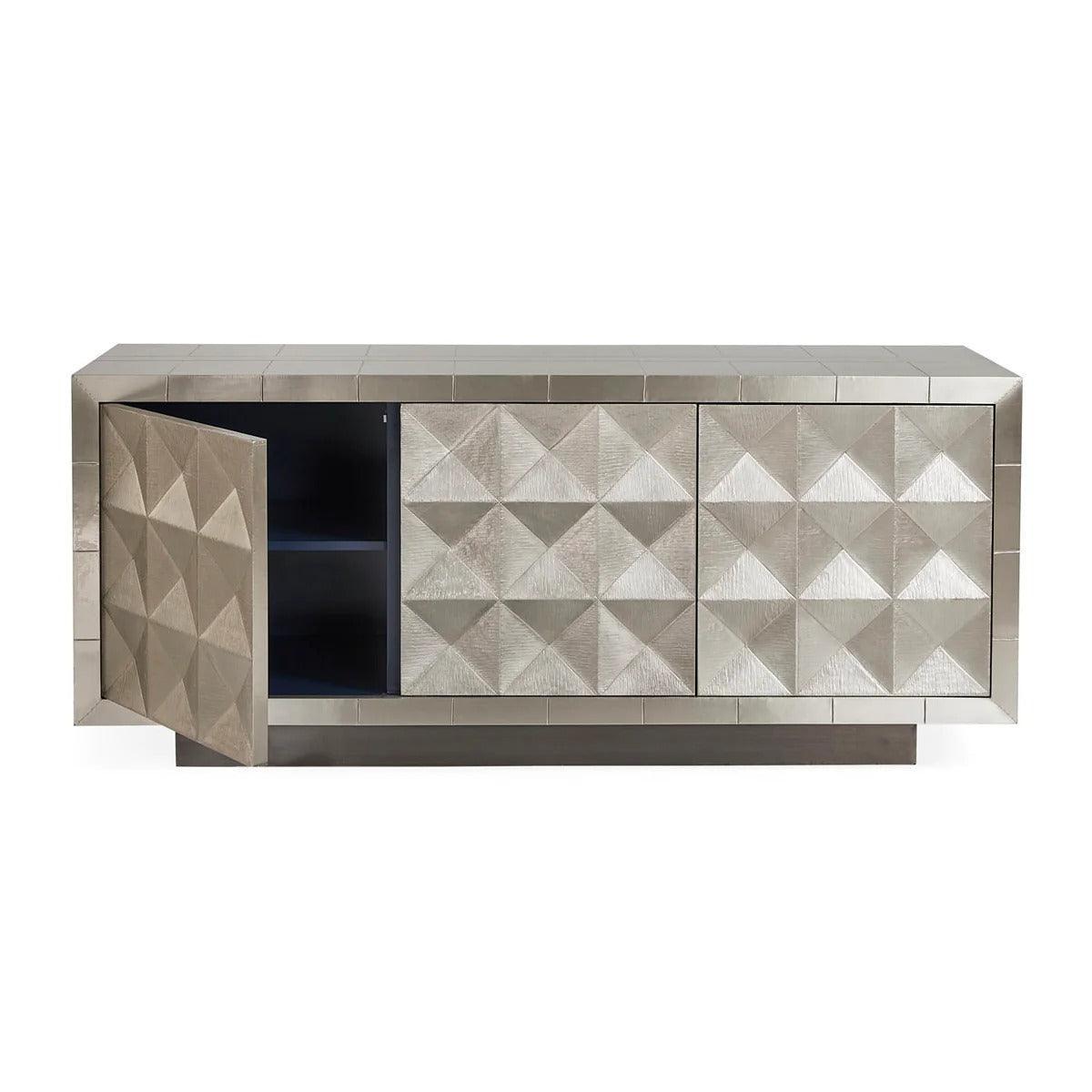 Jonathan Adler Sideboard Talitha 3-türig | Silber