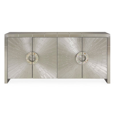 Jonathan Adler Sideboard Talitha 4-türig | Silber