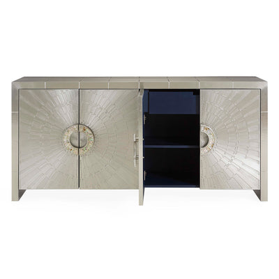 Jonathan Adler Sideboard Talitha 4-türig | Silber