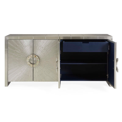 Jonathan Adler Sideboard Talitha 4-türig | Silber