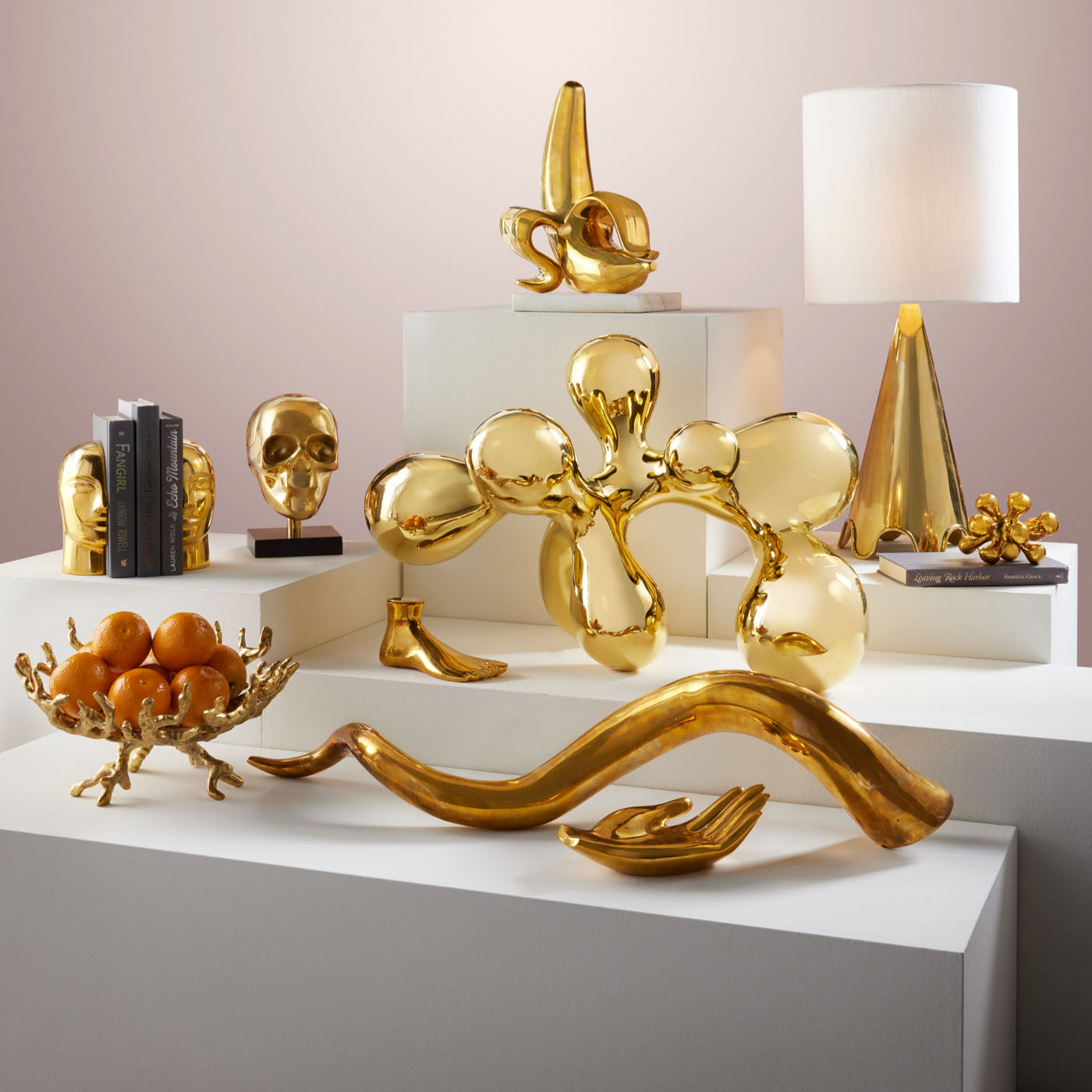 Jonathan Adler Skulptur Giant Brass Orb Messing | 67 cm
