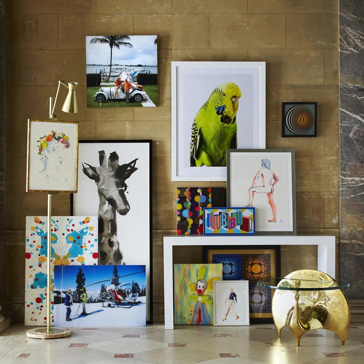 Jonathan Adler Stehlampe Bristol mit Bildhalterung