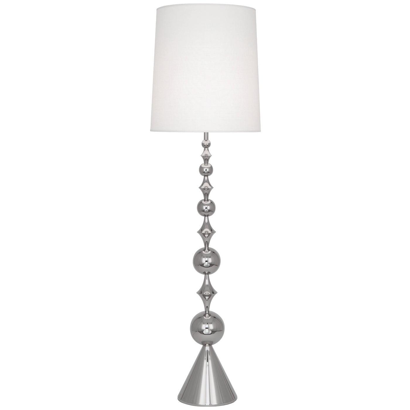 Jonathan Adler Stehlampe Harlequin | Silber