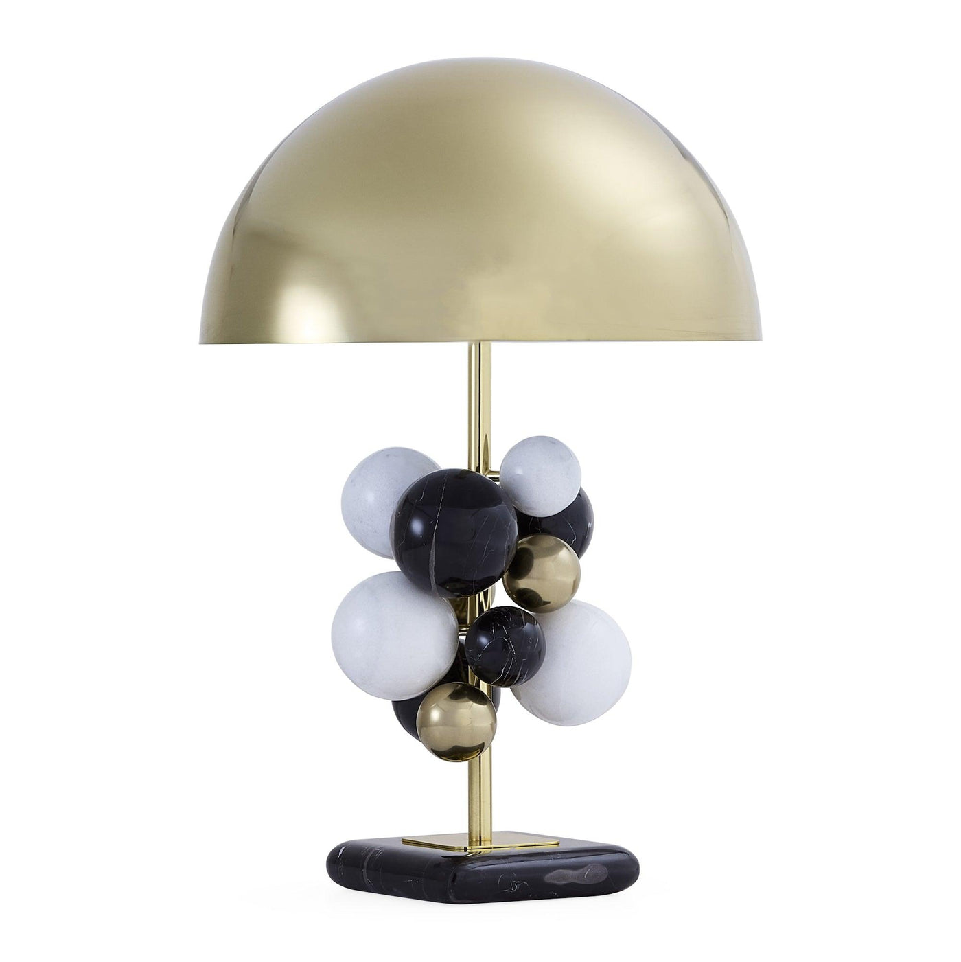 Jonathan Adler Tischlampe Globo | Marmor & Brass