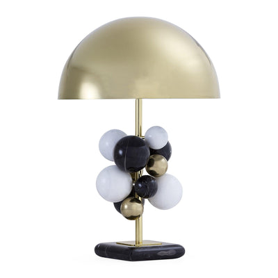 Jonathan Adler Tischlampe Globo | Marmor & Brass
