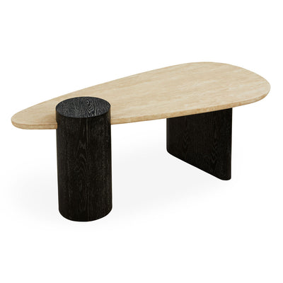 Jonathan Adler Travertin-Couchtisch Oeuf