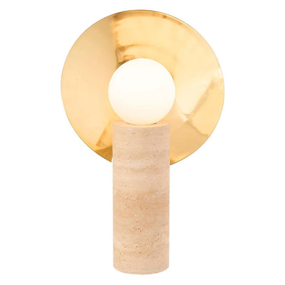 Jonathan Adler Travertine Tischlampe Halo
