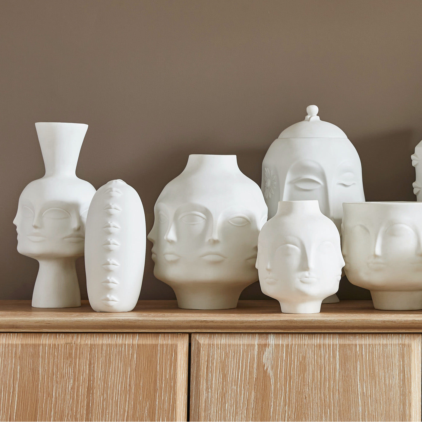 Jonathan Adler Vase Dora Maar Large | Mattweiß