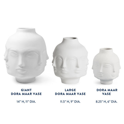 Jonathan Adler Vase Dora Maar | Mattweiß