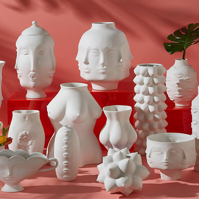 Jonathan Adler Vase Gala | Mattweiß