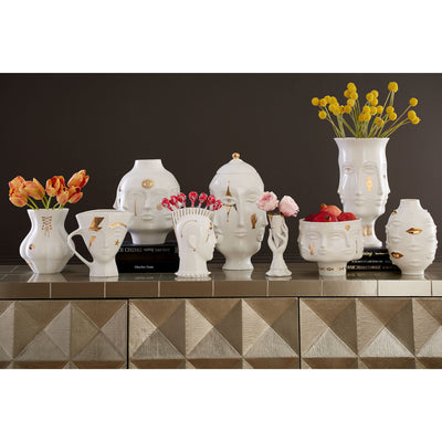 Jonathan Adler Vase Gilded Muse Gala Round | Gold Glänzend