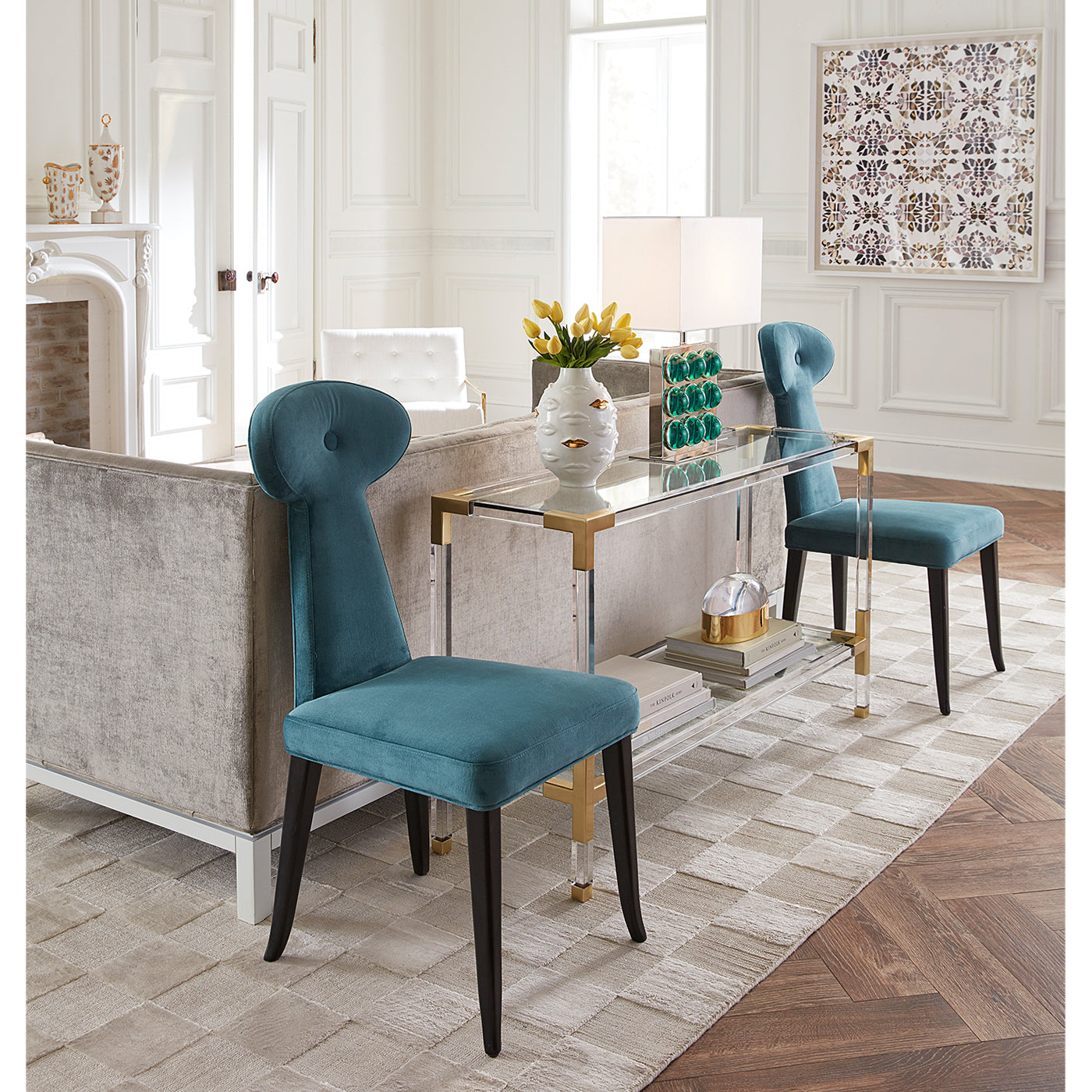 Jonathan Adler Vase Gilded Muse Gala Round | Gold Glänzend