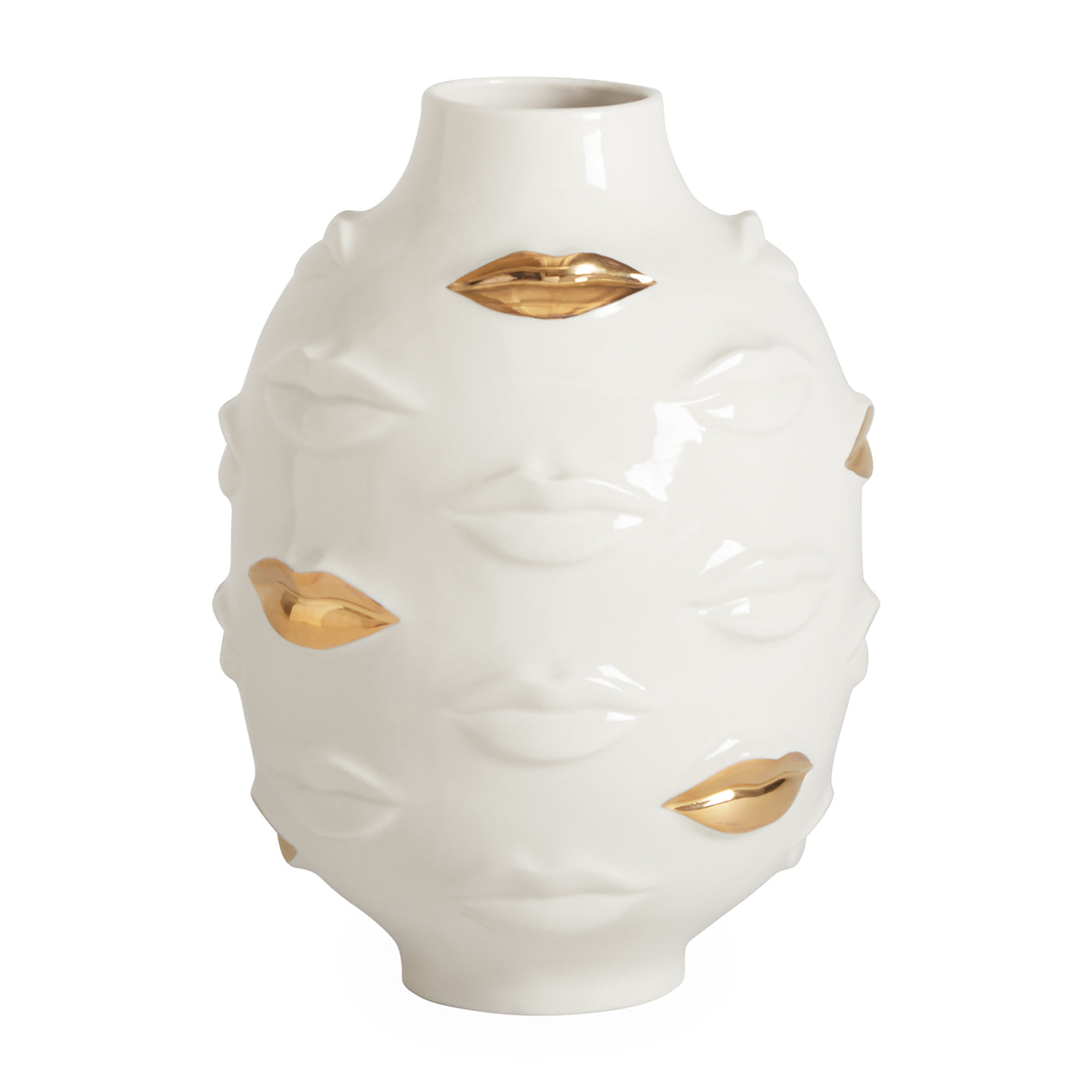 Jonathan Adler Vase Gilded Muse Gala Round | Gold Glänzend
