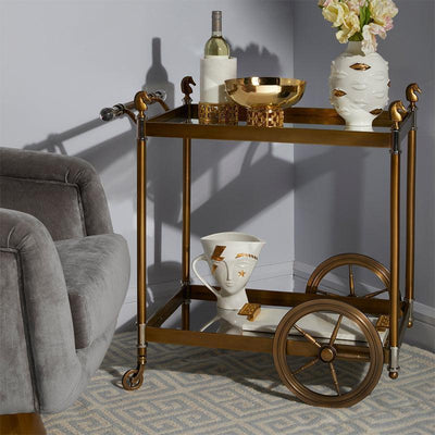 Jonathan Adler Vase Gilded Muse Gala Round | Gold Glänzend