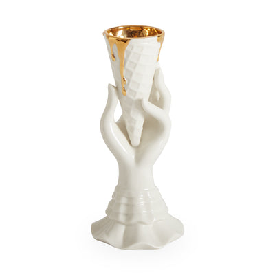 Jonathan Adler Vase Gilded Muse I-Scream | Glänzend Gold