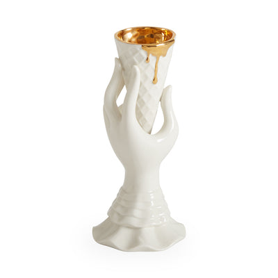 Jonathan Adler Vase Gilded Muse I-Scream | Glänzend Gold