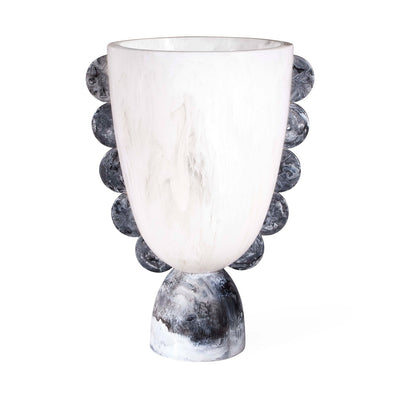 Jonathan Adler Vase Mustique Scalloped Urn | Schwarz & Weiß