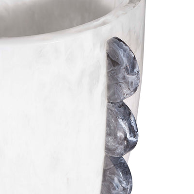 Jonathan Adler Vase Mustique Scalloped Urn | Schwarz & Weiß