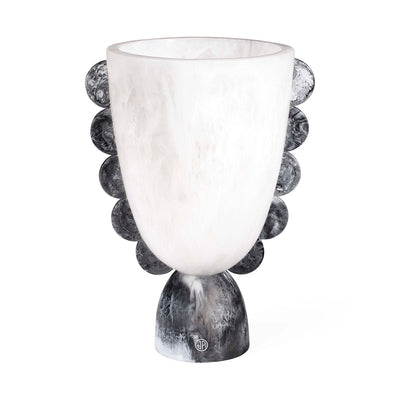 Jonathan Adler Vase Mustique Scalloped Urn | Schwarz & Weiß