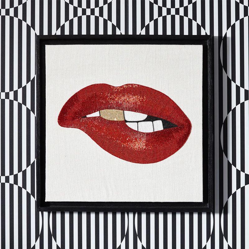 Jonathan Adler Wandbild Bitten Beaded Wall Art | 61x61 cm