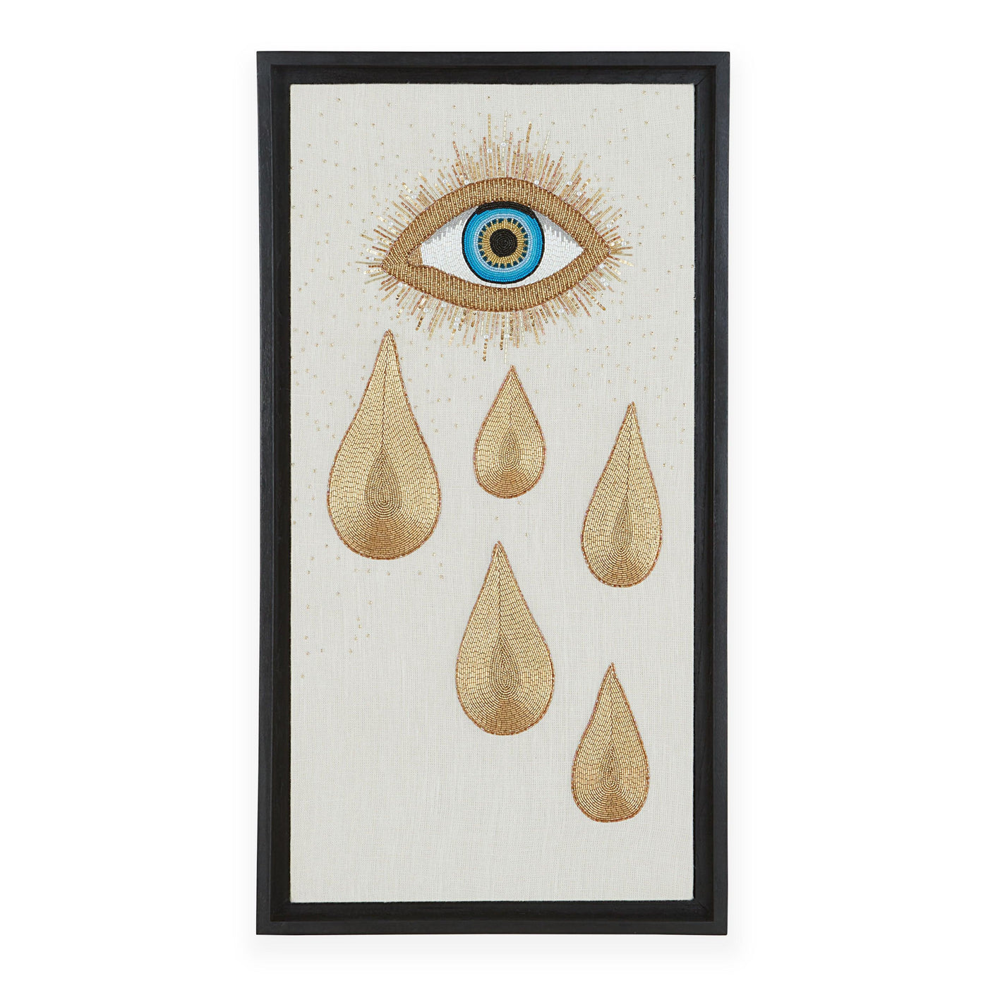 Jonathan Adler Wandbild Muse Eye Tear Beaded Wall Art | 45x61 cm