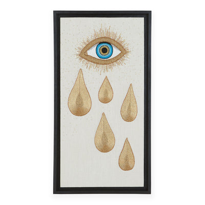 Jonathan Adler Wandbild Muse Eye Tear Beaded Wall Art | 45x61 cm