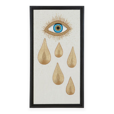 Jonathan Adler Wandbild Muse Eye Tear Beaded Wall Art | 45x61 cm